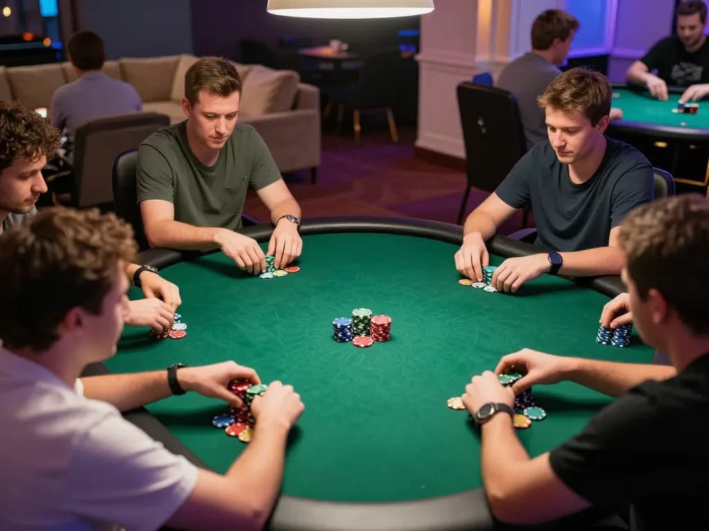 Players at GG88 engage in thrilling poker game, showcasing strategy and competitive spirit.