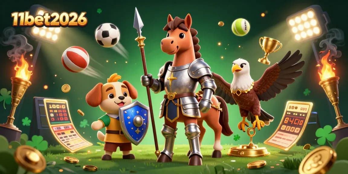 Engage in the thrilling action of 11bet2026 with medieval knights and dynamic sports elements.