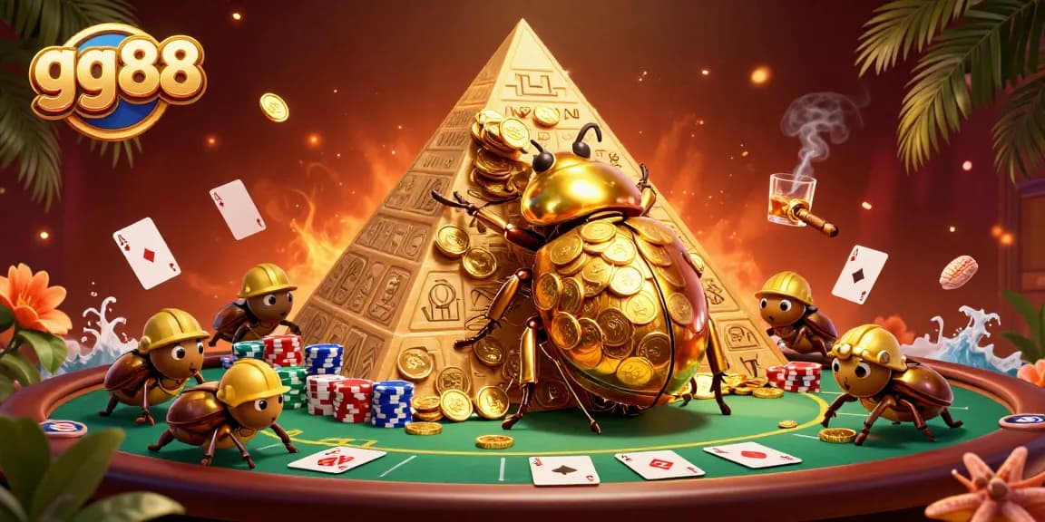 Engage with exciting games at gg88, a vibrant casino world packed with poker, gold coins, and dynamic characters.