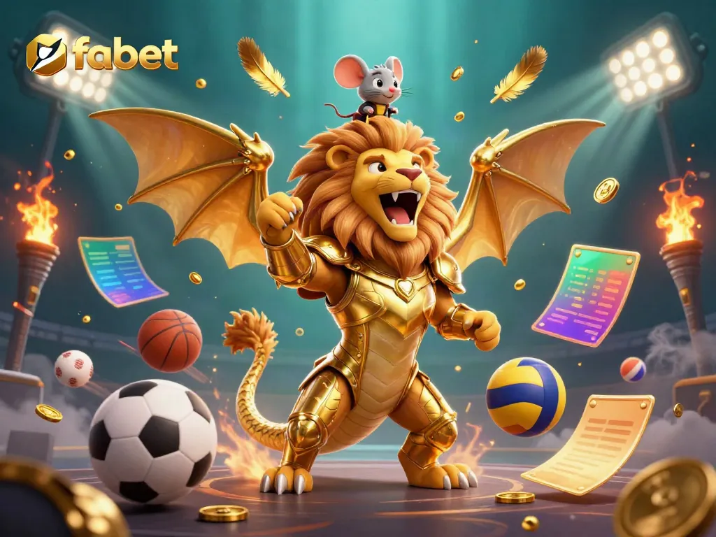 Experience the thrilling betting action with fabet's triumphant chimera and flying sports elements.