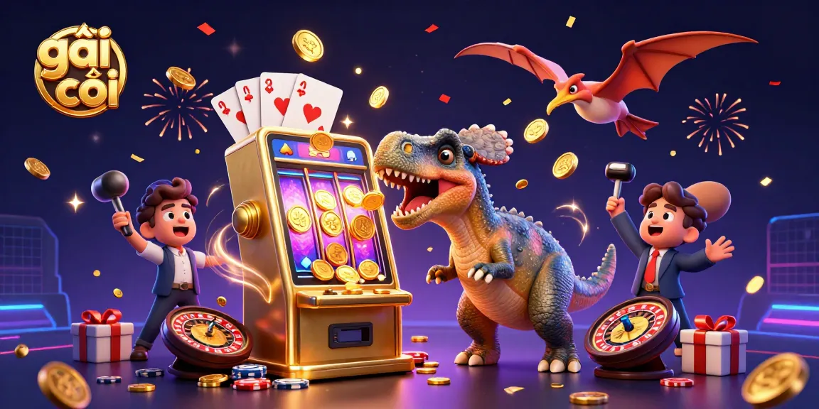 Catch the excitement of girls' gambling adventures with golden coins raining from the slot machine.
