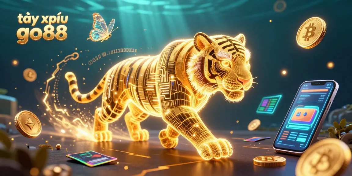 Experience the thrilling game tài xỉu go88 with a vibrant casino scene featuring a glowing tiger.