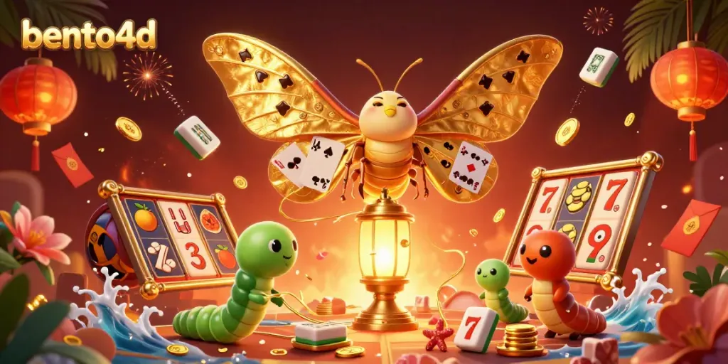Experience thrilling gameplay at bento4d with vibrant casino-themed 3D illustration.