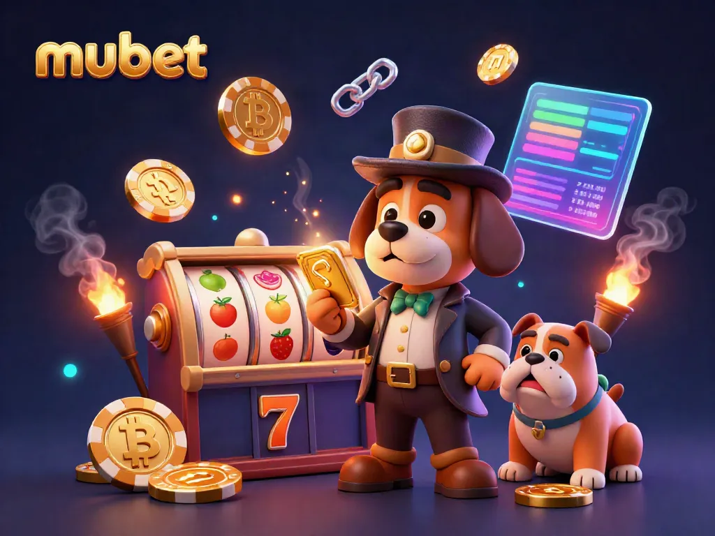 Engage in thrilling slots gameplay with mubet, featuring vibrant characters and casino elements.