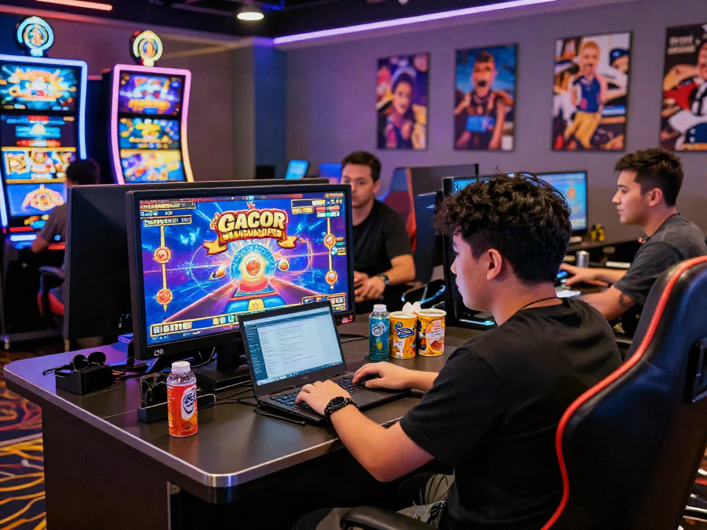 Exciting Slot Gacor MAHJONGJP88 gaming session in vibrant online casino.