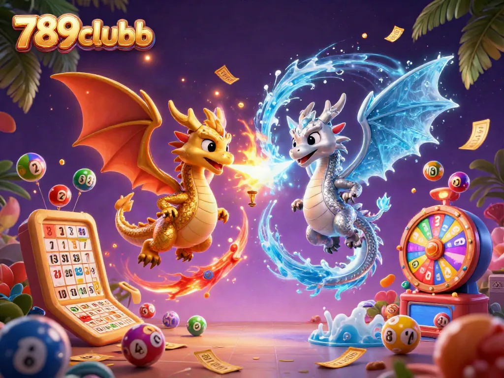 Engage in thrilling gameplay with 789clubb featuring vibrant lottery elements and dynamic dragons.