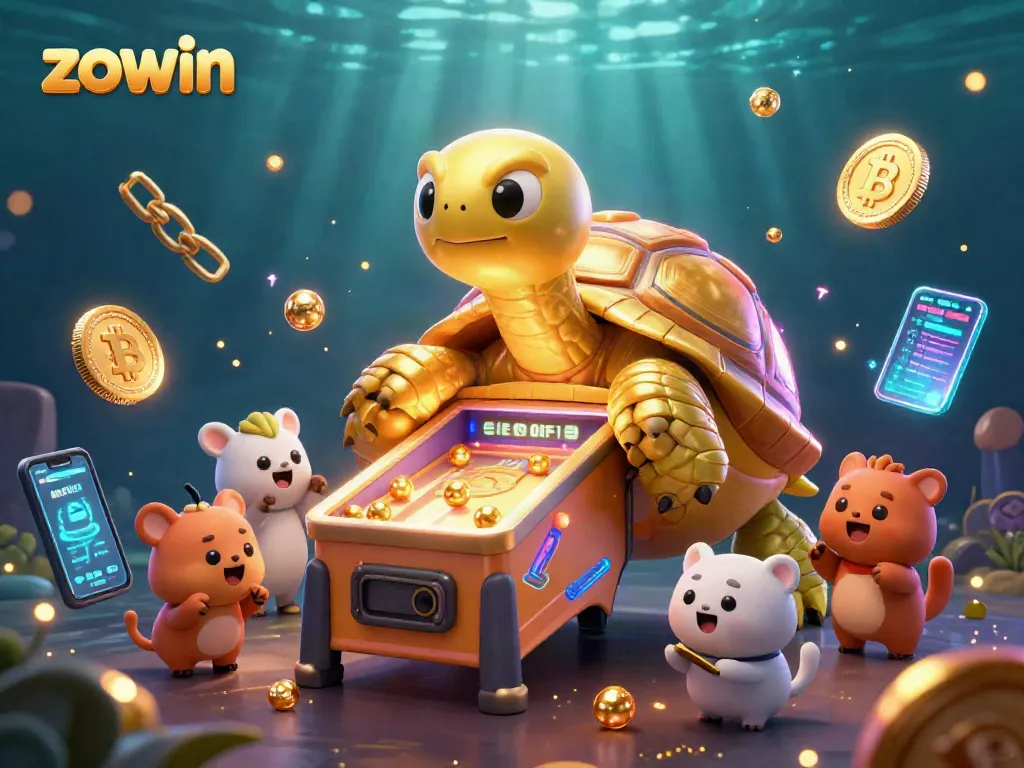 Zowin launches exciting gameplay with 3D cartoon characters enjoying a colorful pinball-themed casino.