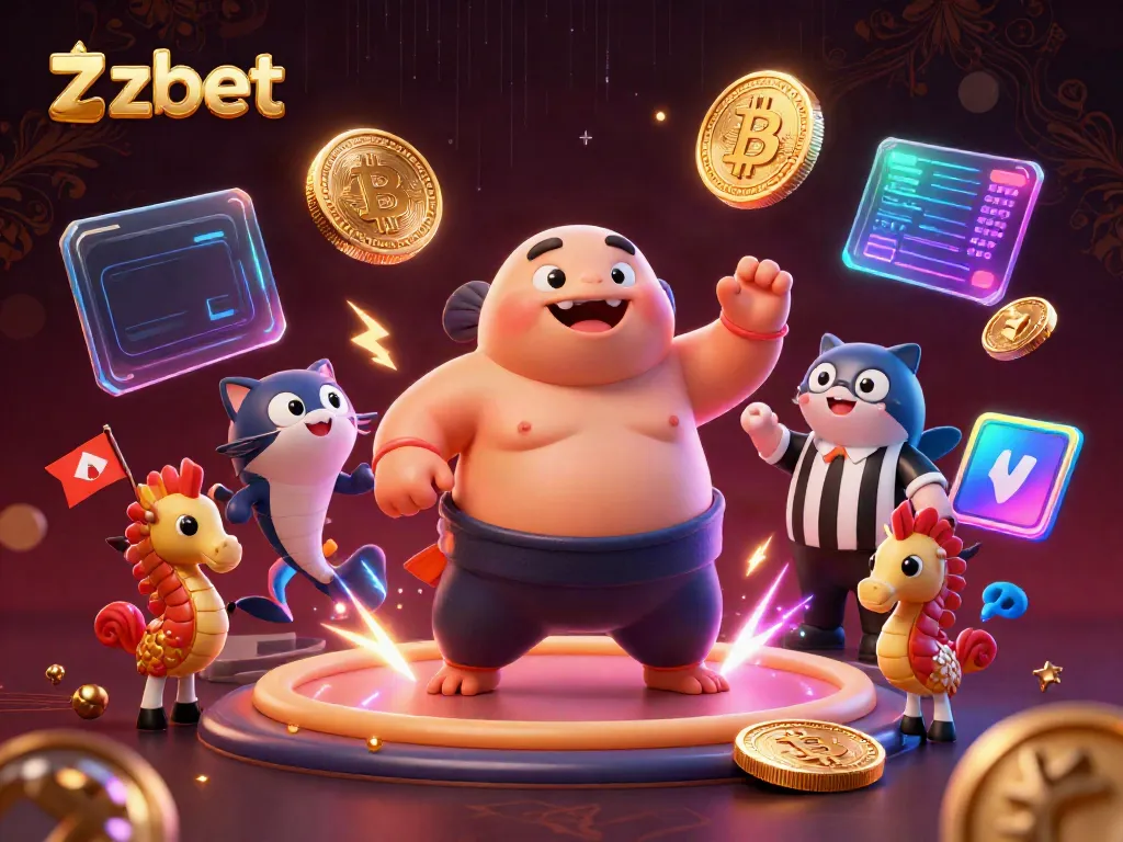 Experience thrilling gameplay at zbet with a vibrant underwater casino scene showcasing unique characters and crypto elements.