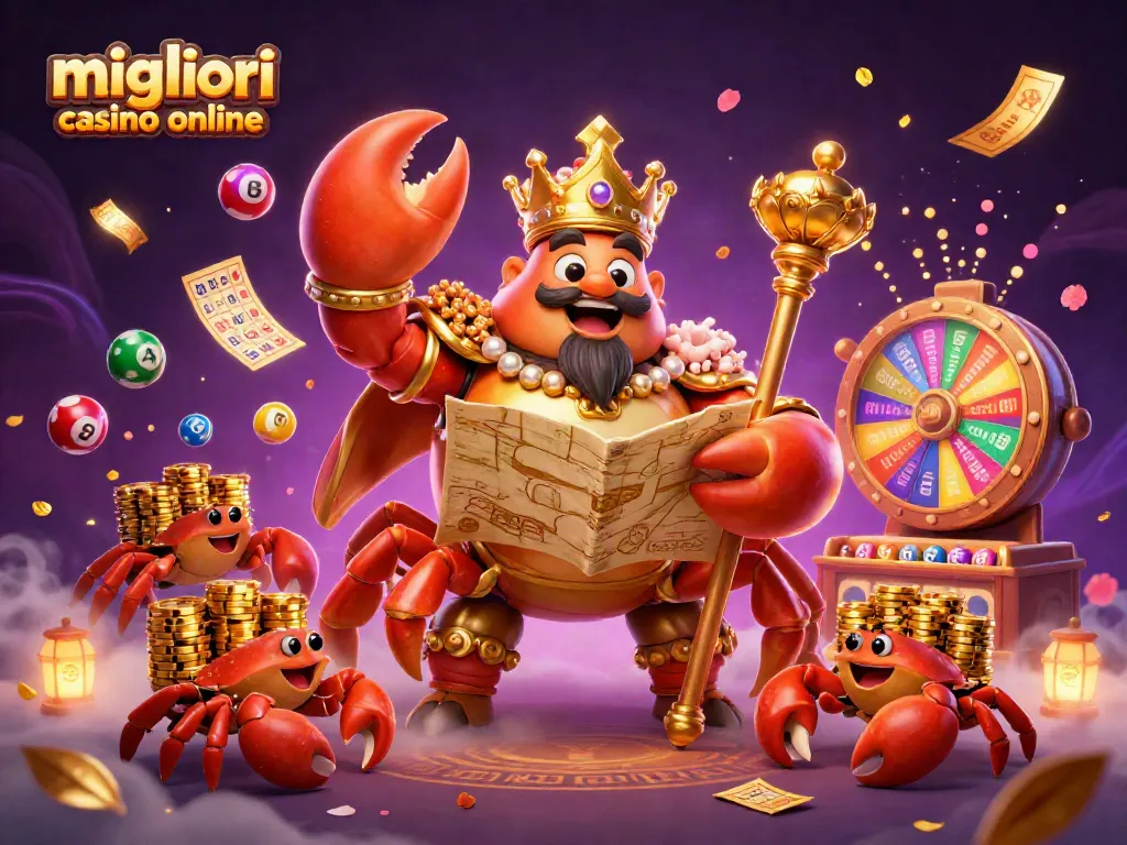 Scopri i migliori casino online e le ultime promozioni in un'illustrazione vivace e accattivante.