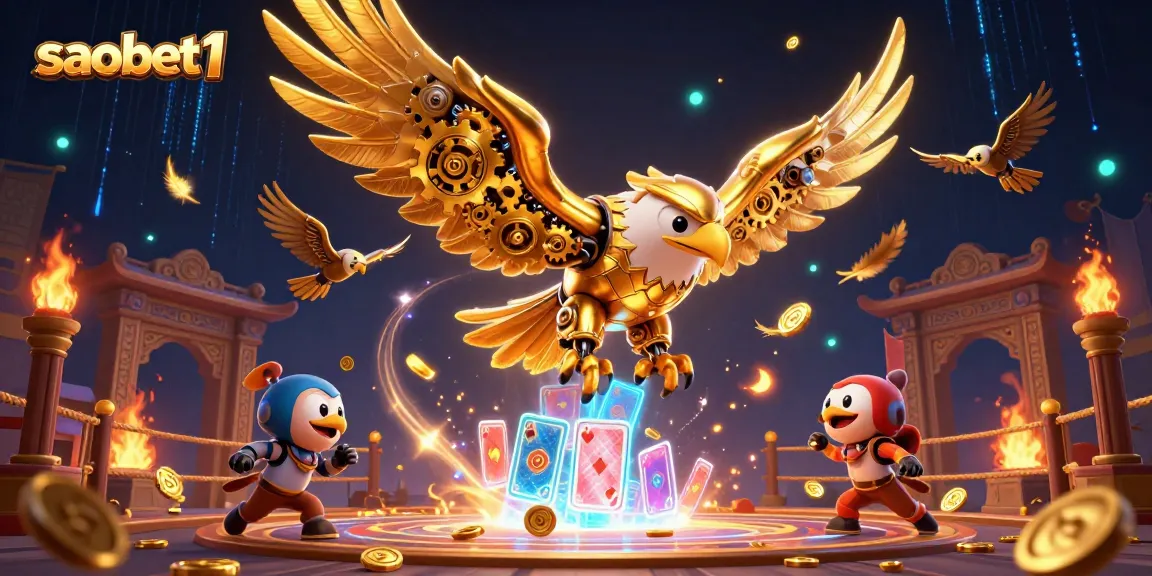 Experience thrilling gaming adventures at saobet1 with a vibrant 3D casino scene.