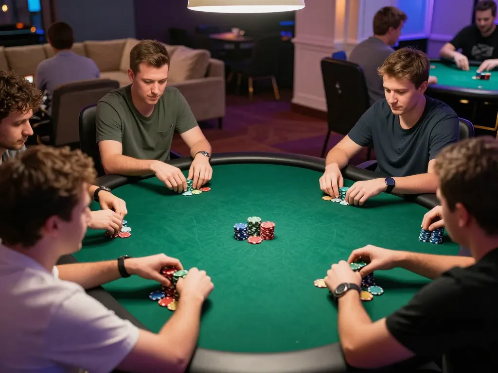 Players at GG88 engage in thrilling poker game, showcasing strategy and competitive spirit.