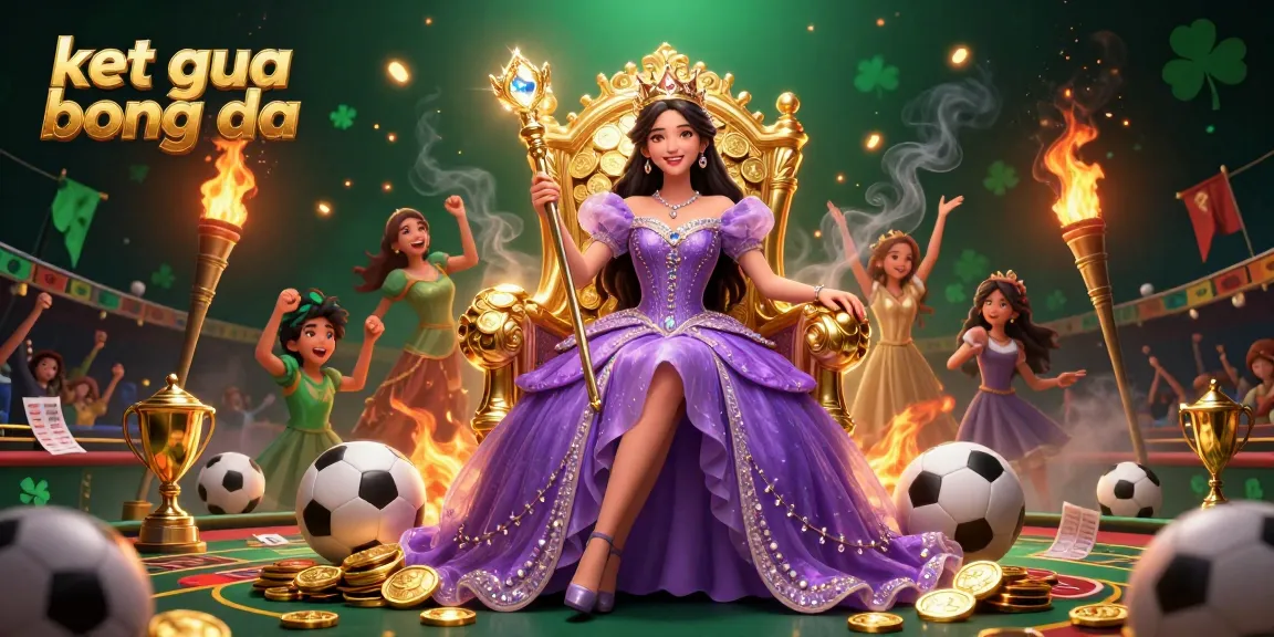 Experience the excitement of ket qua bong da with this vibrant illustration showcasing a regal sports betting theme.