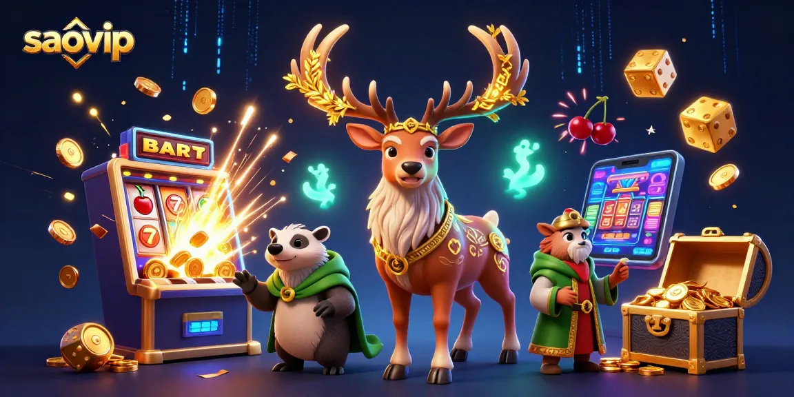 Experience thrilling gameplay with saovip, featuring exciting jackpots and vibrant casino elements.