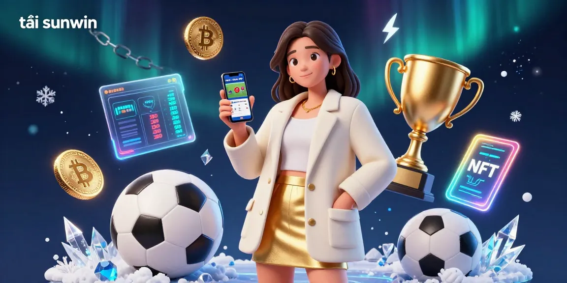 Engage with tải sunwin while experiencing thrilling sports betting action in a lively 3D illustration.