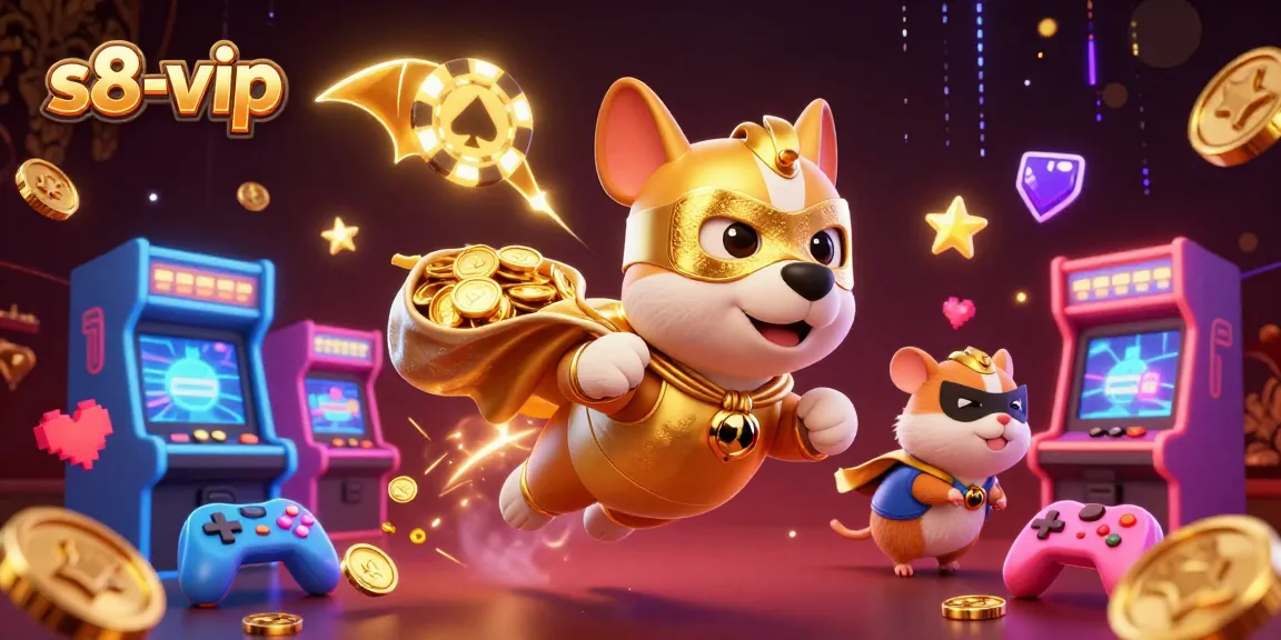 Join the thrilling adventure at s8-vip with our superhero dog and hamster exploring casino games!