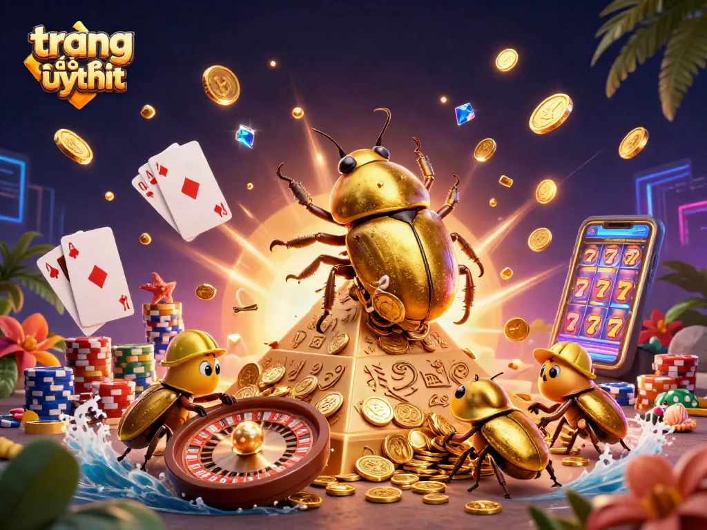 Các trang cá độ uy tín hiện ra với cảnh tượng hấp dẫn của bọ hung vàng cuốn các đồng xu, kèm theo niềm vui từ các vụ cược.