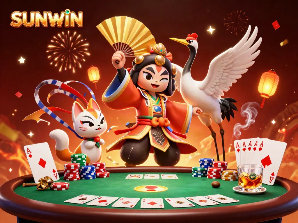 Play exciting casino games at SUNWIN with vibrant characters and action-packed scenes.