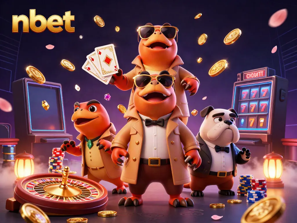 Experience the excitement at nbet casino with vibrant characters and captivating slot games.