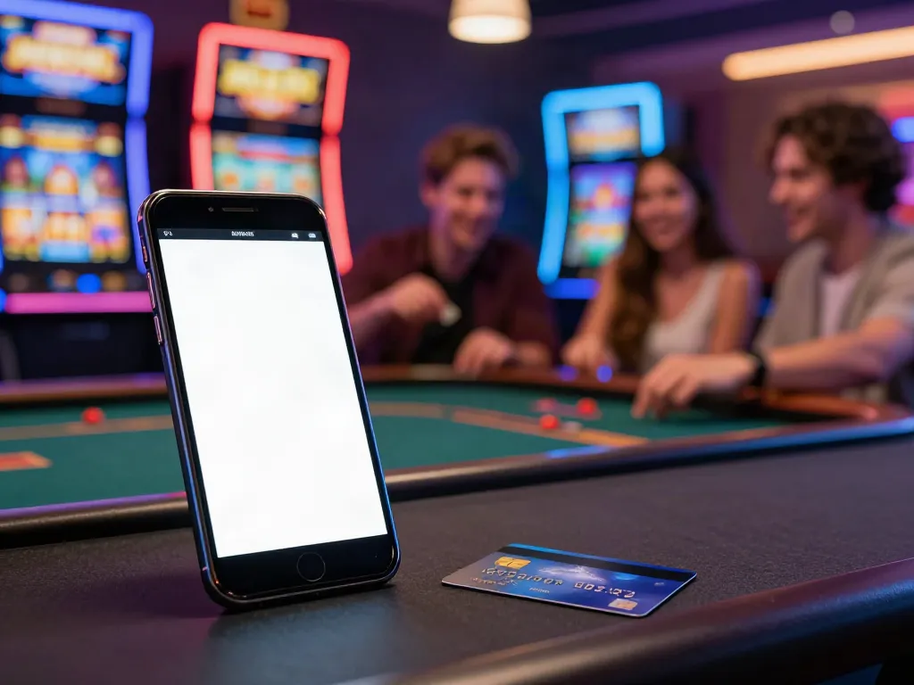 Exciting online casinos that accept credit cards showcased with players enjoying games and making payments.