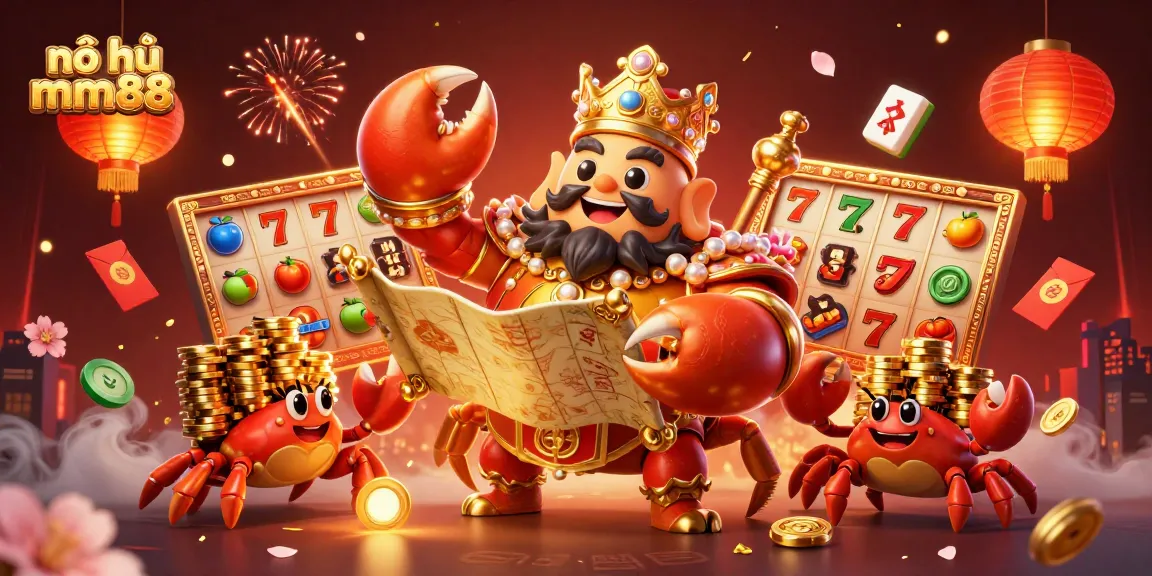 Spin the reels and win big with nổ hũ mm88's vibrant casino adventure, featuring various golden elements and intricate characters.