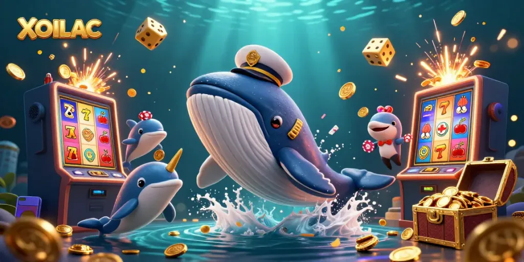 Experience thrilling gameplay with XOILAC in a vibrant casino scene full of excitement and rich details