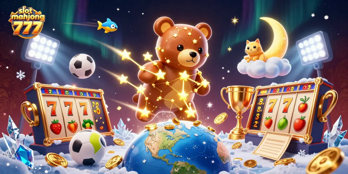 Engage with thrilling gameplay featuring slot mahjong 777, sparkling coins, and dynamic casino elements.
