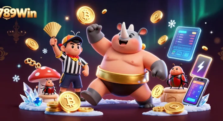 Experience thrilling gameplay with 789Win featuring vibrant characters and rich casino elements.