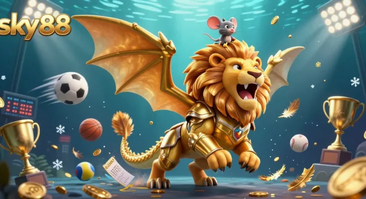 Experience the thrill of sky88 as the triumphant chimera and jockey dominate the sports betting scene.